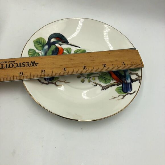 Vintage Gracie Bone China by Coastline Imports Hummingbird Teacup Saucer Set - Picture 12 of 14